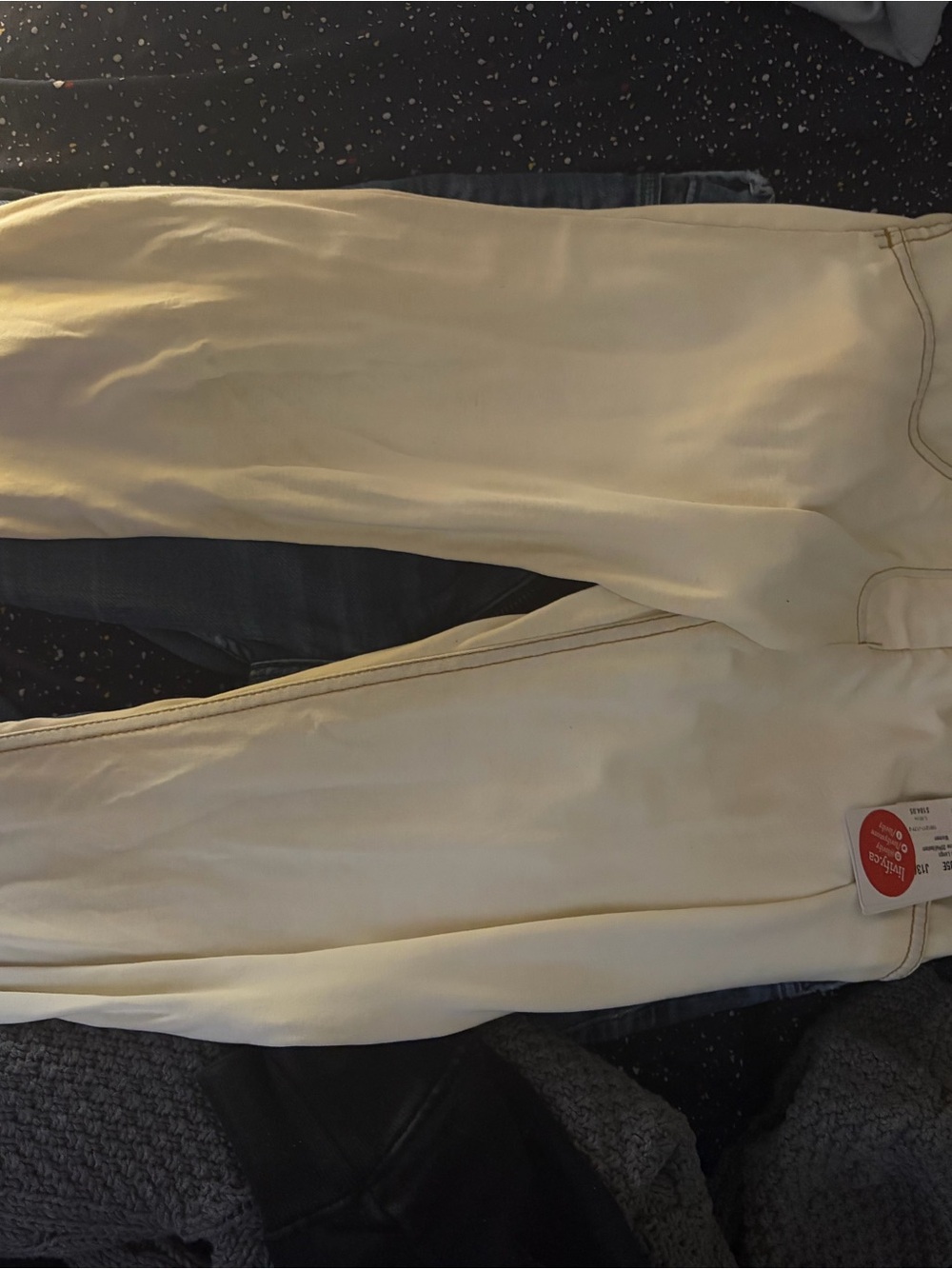 Freddy Cream High-Waist Wide-Leg Trousers